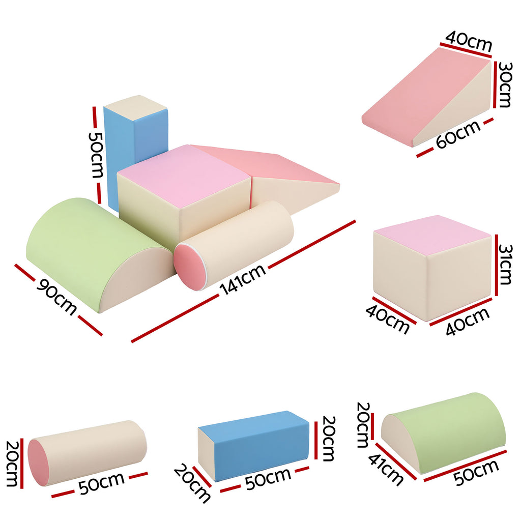 Keezi Kids Climbing Blocks 5-Piece Foam Toddler Playset Soft Indoor