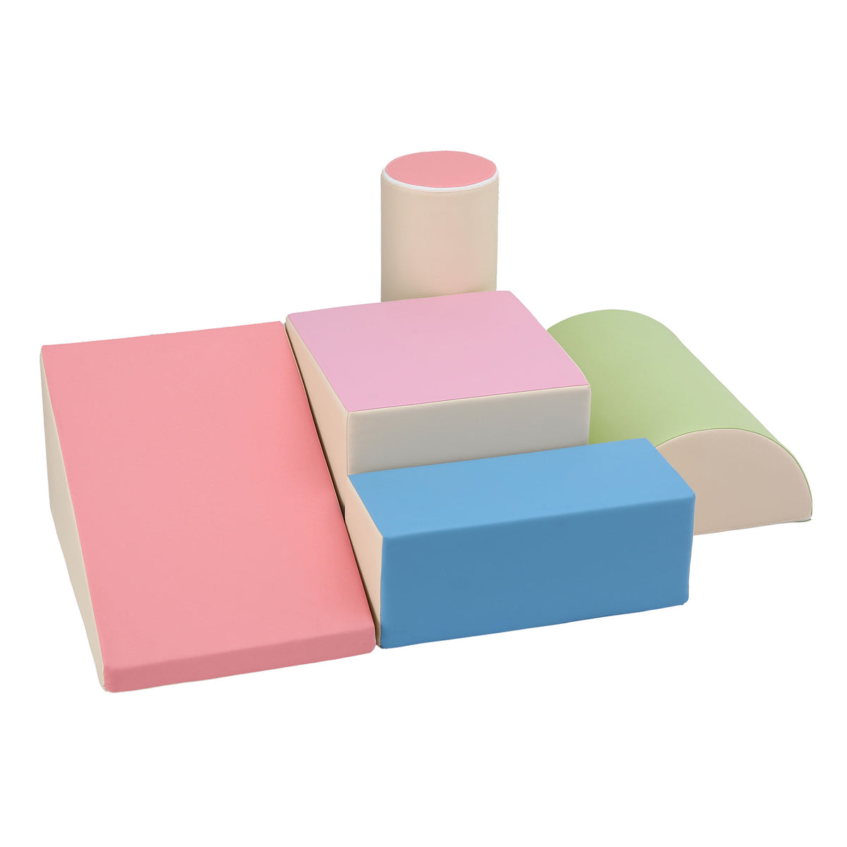Keezi Kids Climbing Blocks 5-Piece Foam Toddler Playset Soft Indoor
