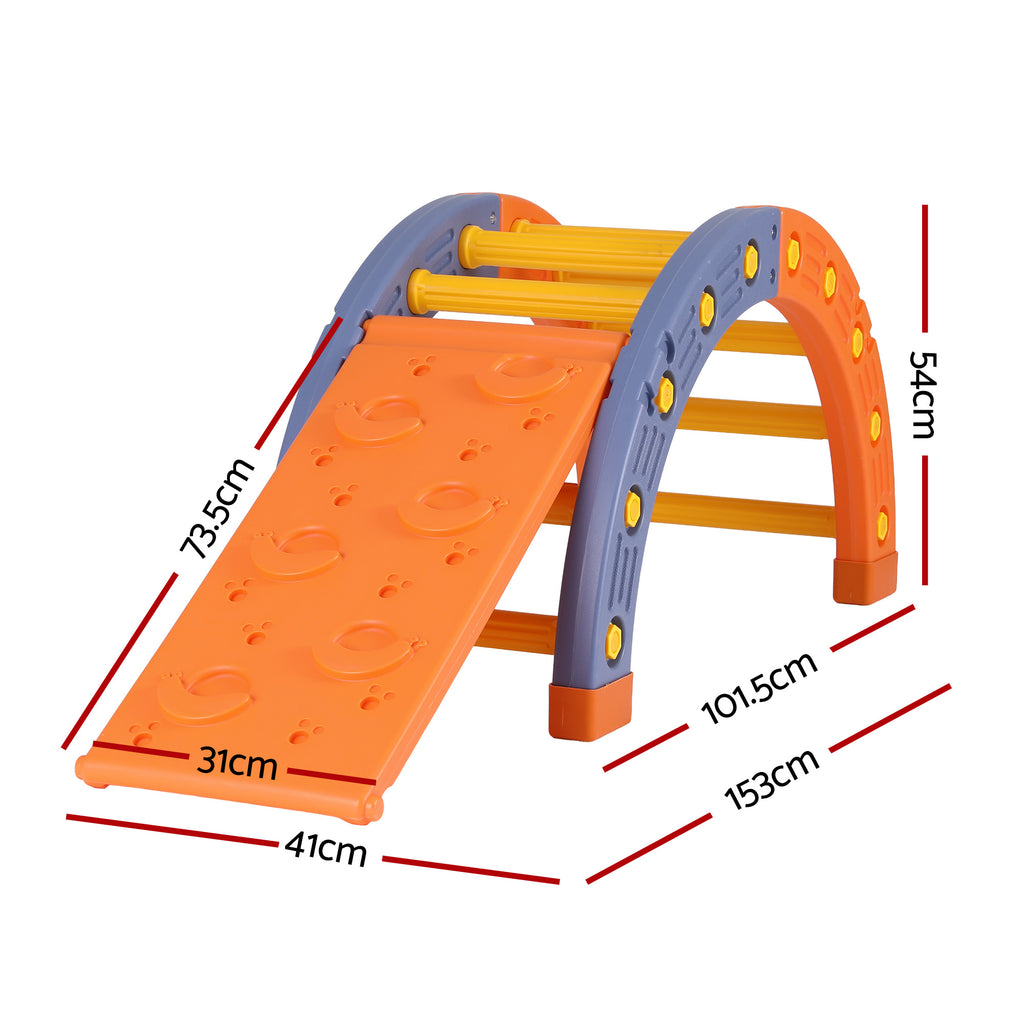 Keezi Kids Climbing Frame Set With Slide Indoor Outdoor Toddler Toys