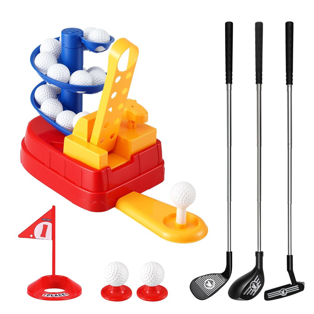 Keezi Golf Toy Set with Ball Launcher, Blue, photo 4 of 6