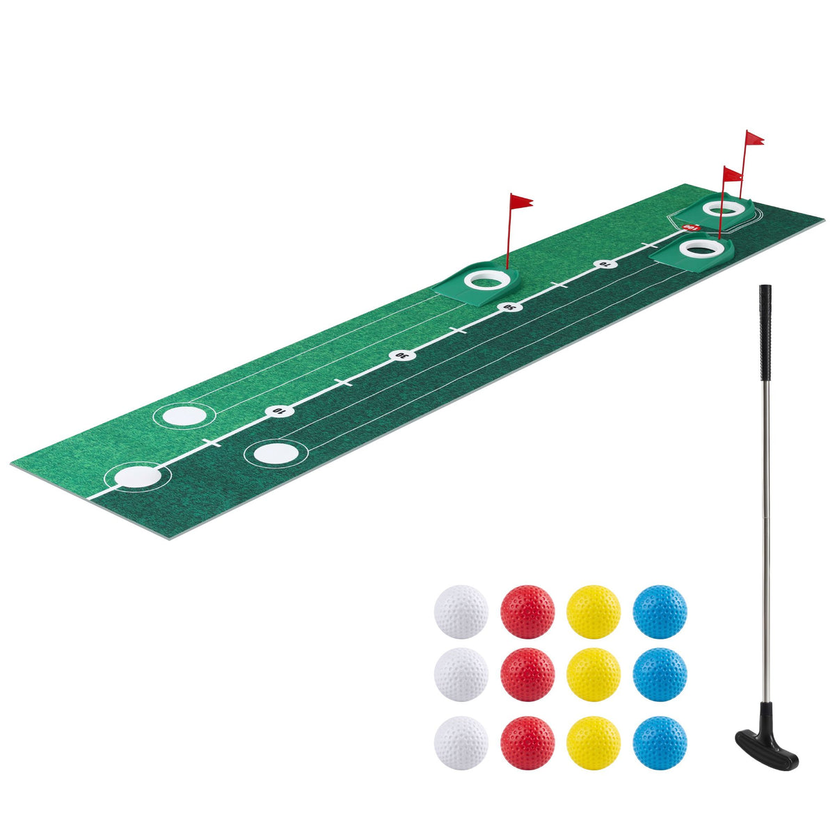 Keezi Kids Golf Putting Game Set with Golf Club