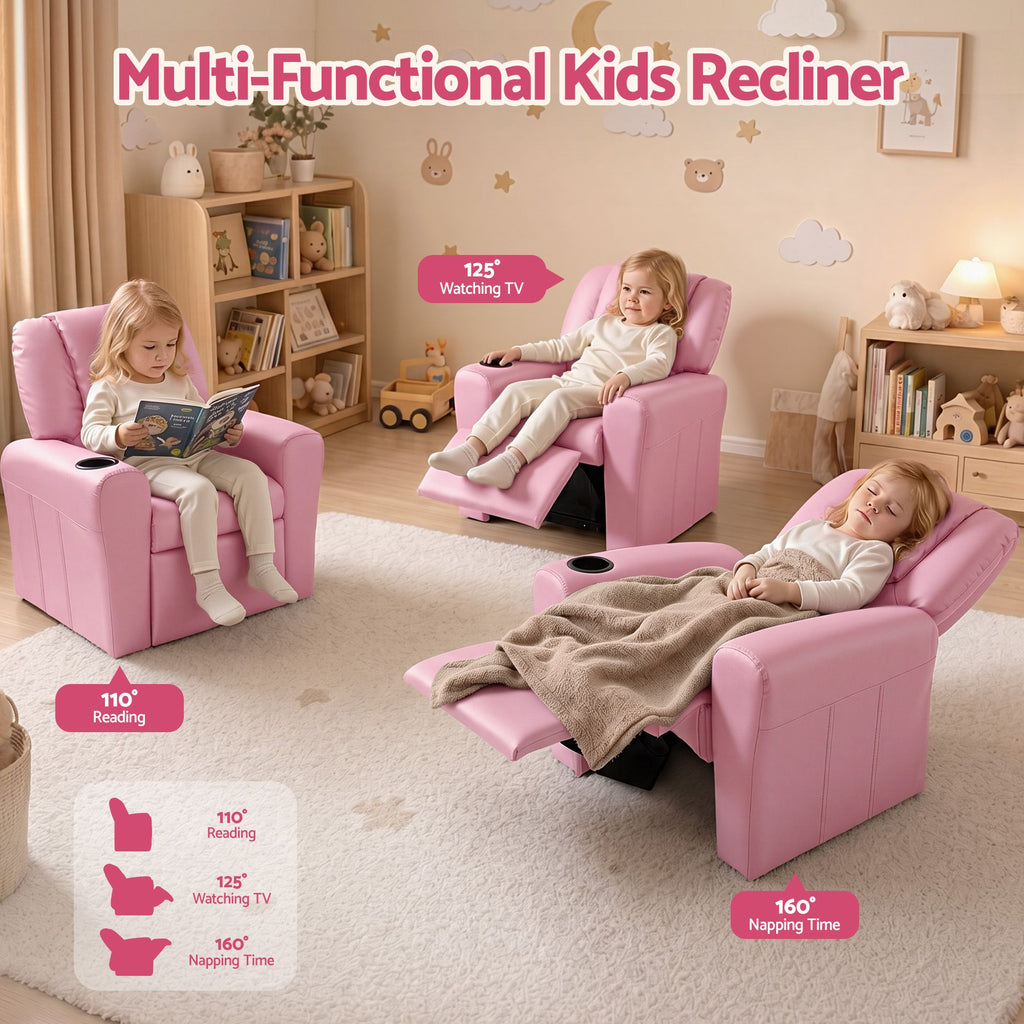Keezi Kids Recliner Chair with Cup Holder