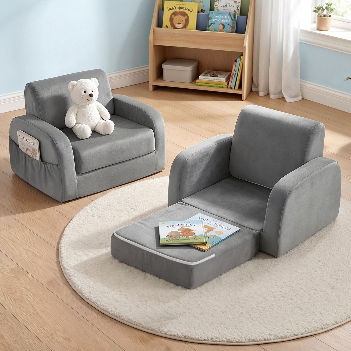 Keezi Kids 1-Seater Flip Open Sofa