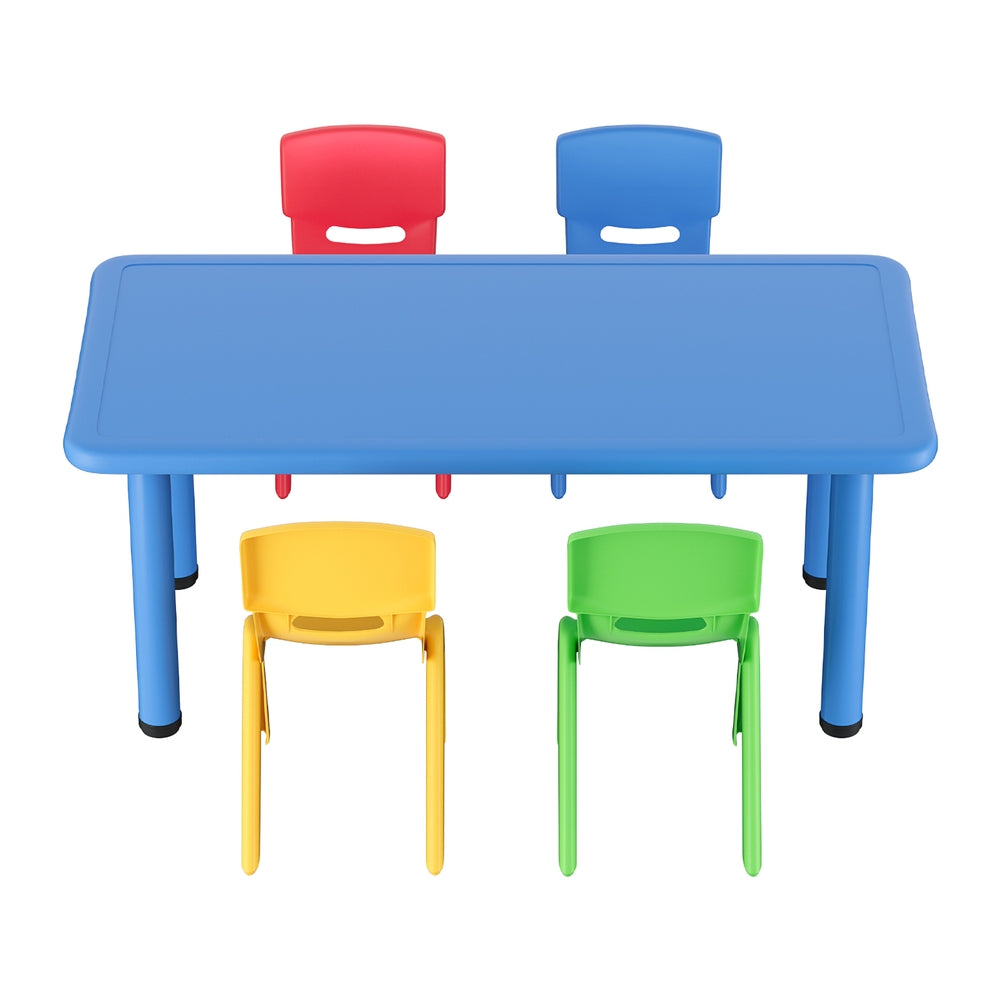 Keezi 5-Piece Kids Activity Table and 4 Chairs Set, 120 cm