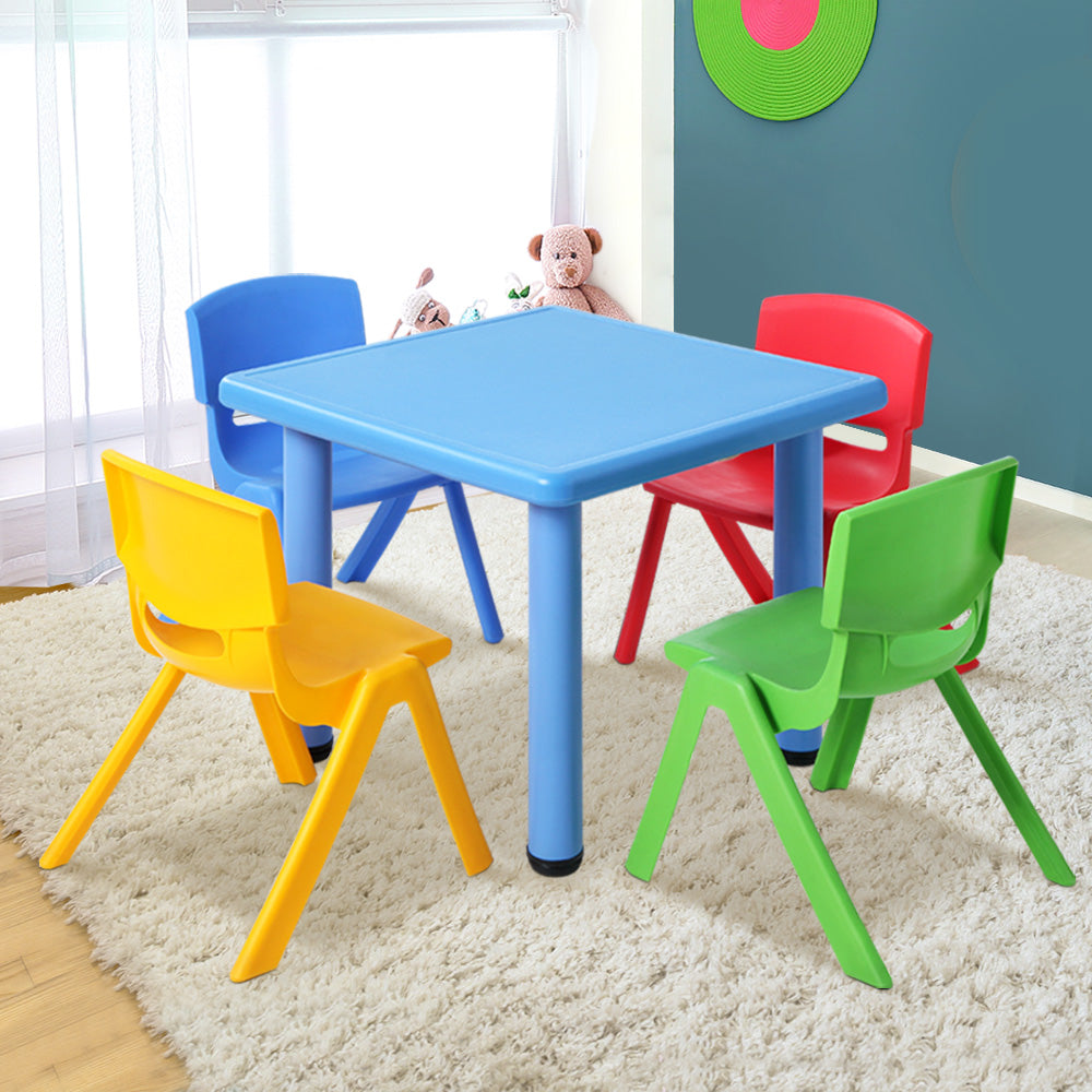 Keezi 5-Piece Kids Table and 4 Chairs Set