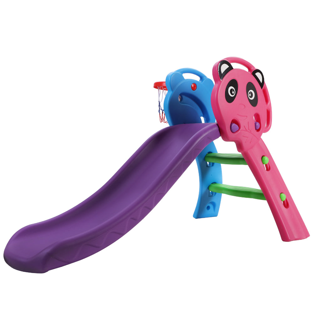 Keezi Kids Slide Set Basketball Hoop Indoor Outdoor Playground Toys