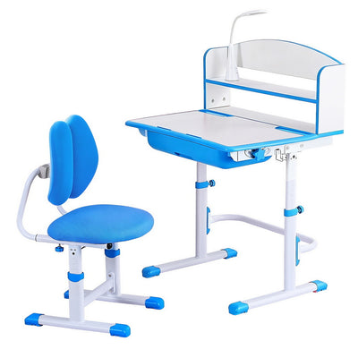 Keezi Kids Study Desk and Chair Set, Blue
