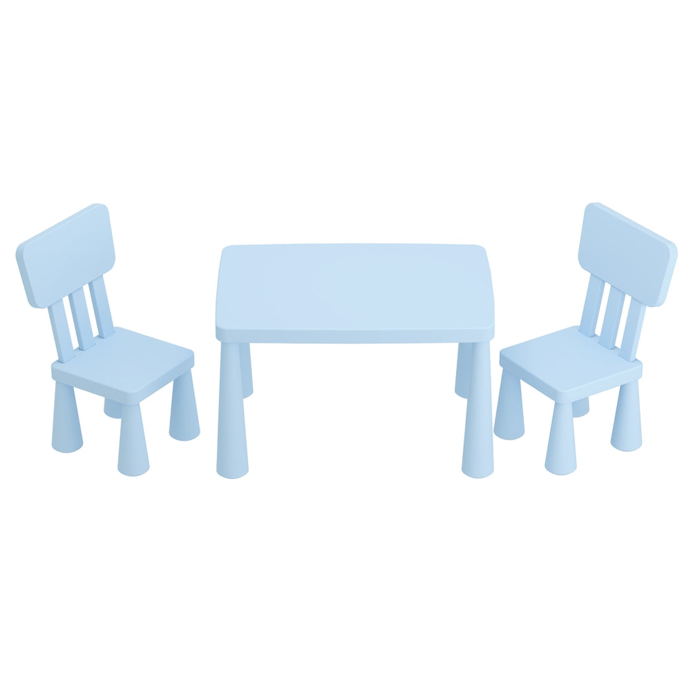 Keezi Kids Plastic Table and 2 Chairs Set