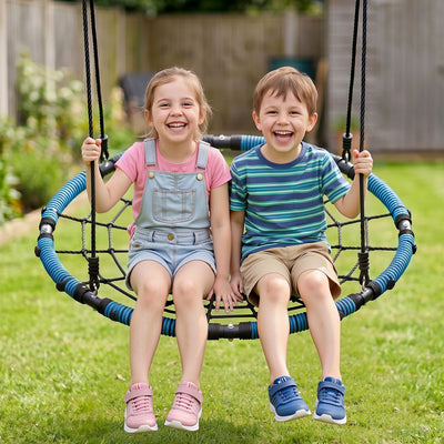 Gardeon Tree Swing Net Hammock, 98.5 cm, Blue