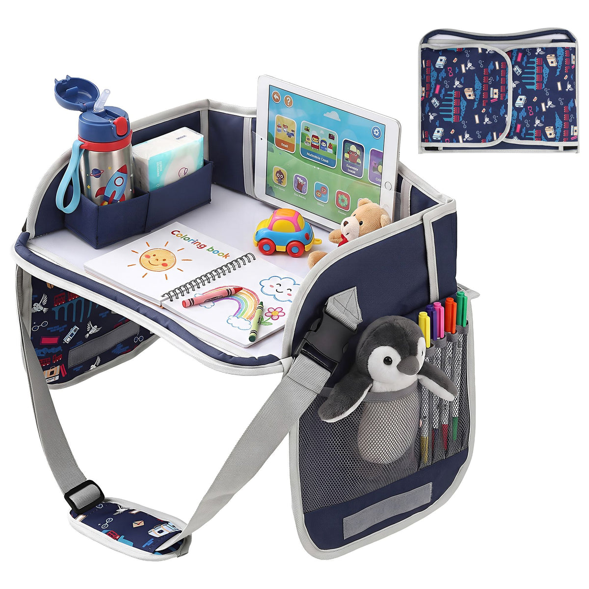 Keezi Kids Travel Tray and Car Seat Lap Desk