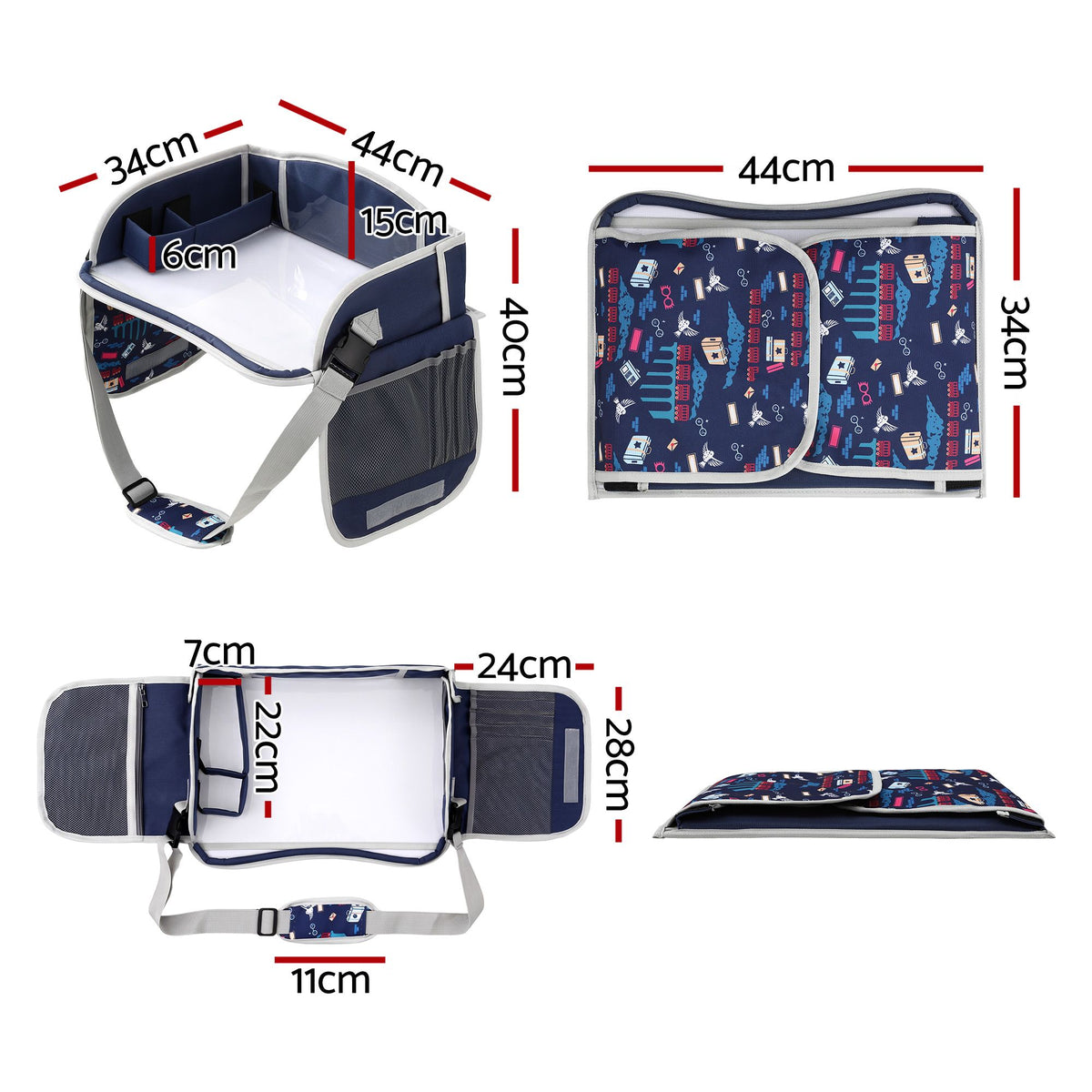 Keezi Kids Travel Tray and Car Seat Lap Desk