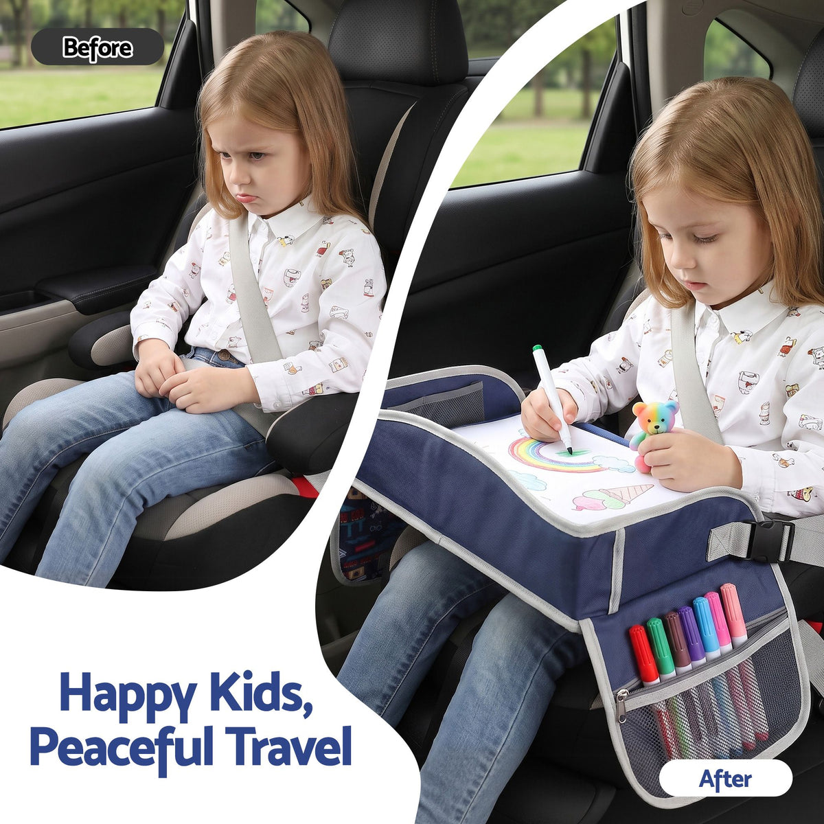 Keezi Kids Travel Tray and Car Seat Lap Desk