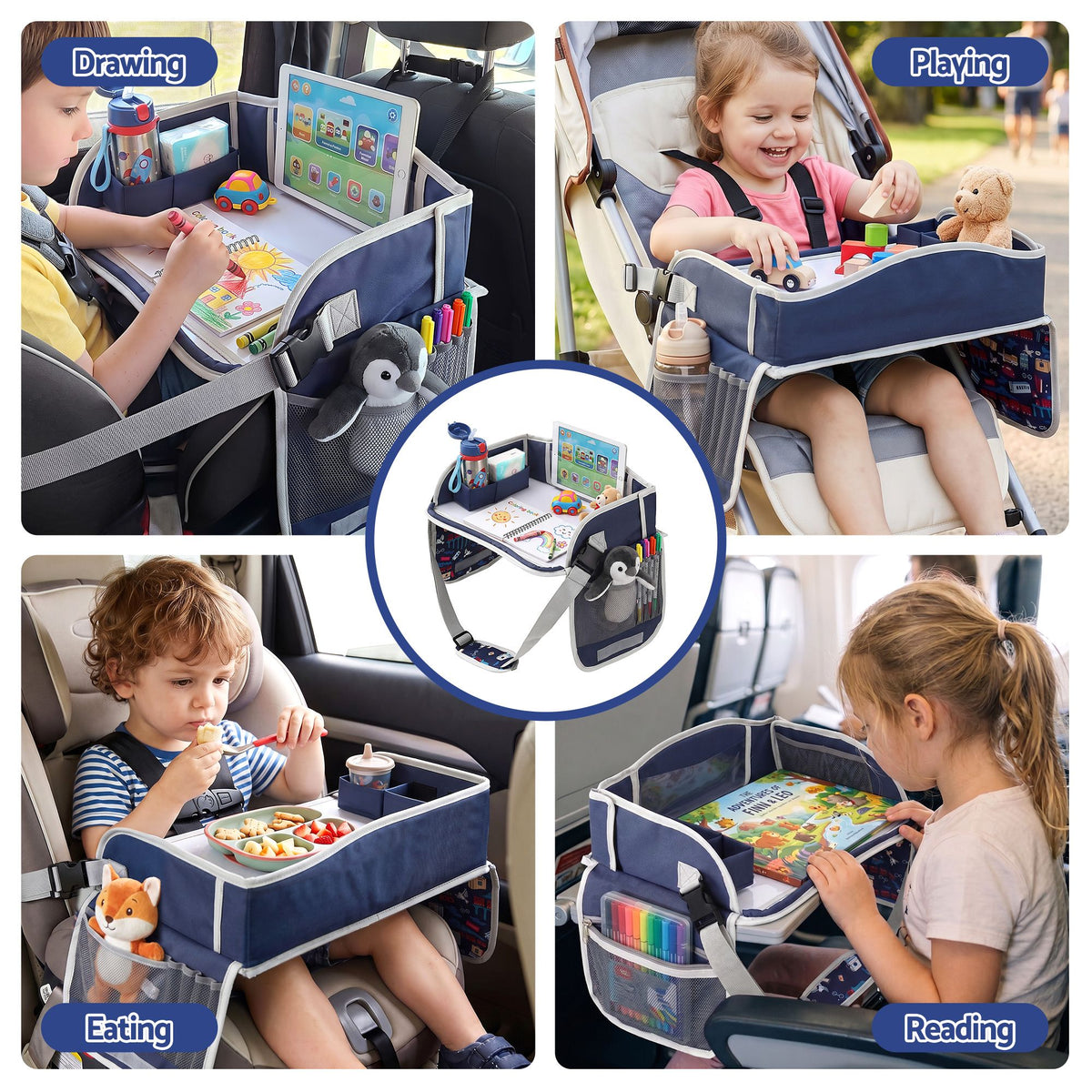 Keezi Kids Travel Tray and Car Seat Lap Desk