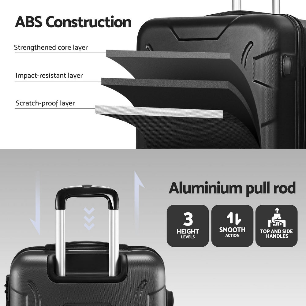 Wanderlite 28 Inch Luggage with TSA Lock Spinner Travel Suitcase