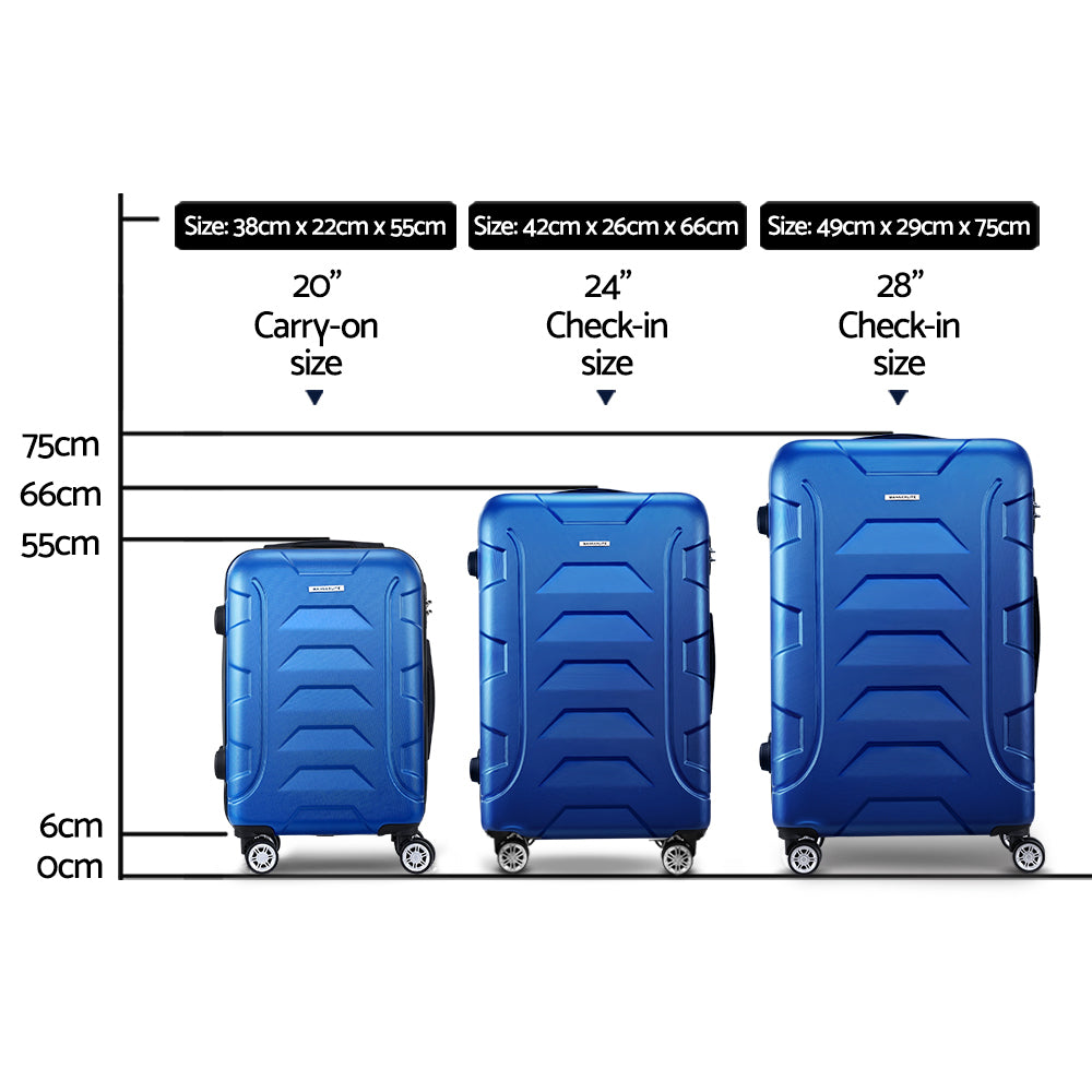 Wanderlite 3Set 20-24-28 Inch Luggage