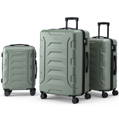 Wanderlite 3pcs Luggage Suitcase Set Trolley Travel TSA Lightweight