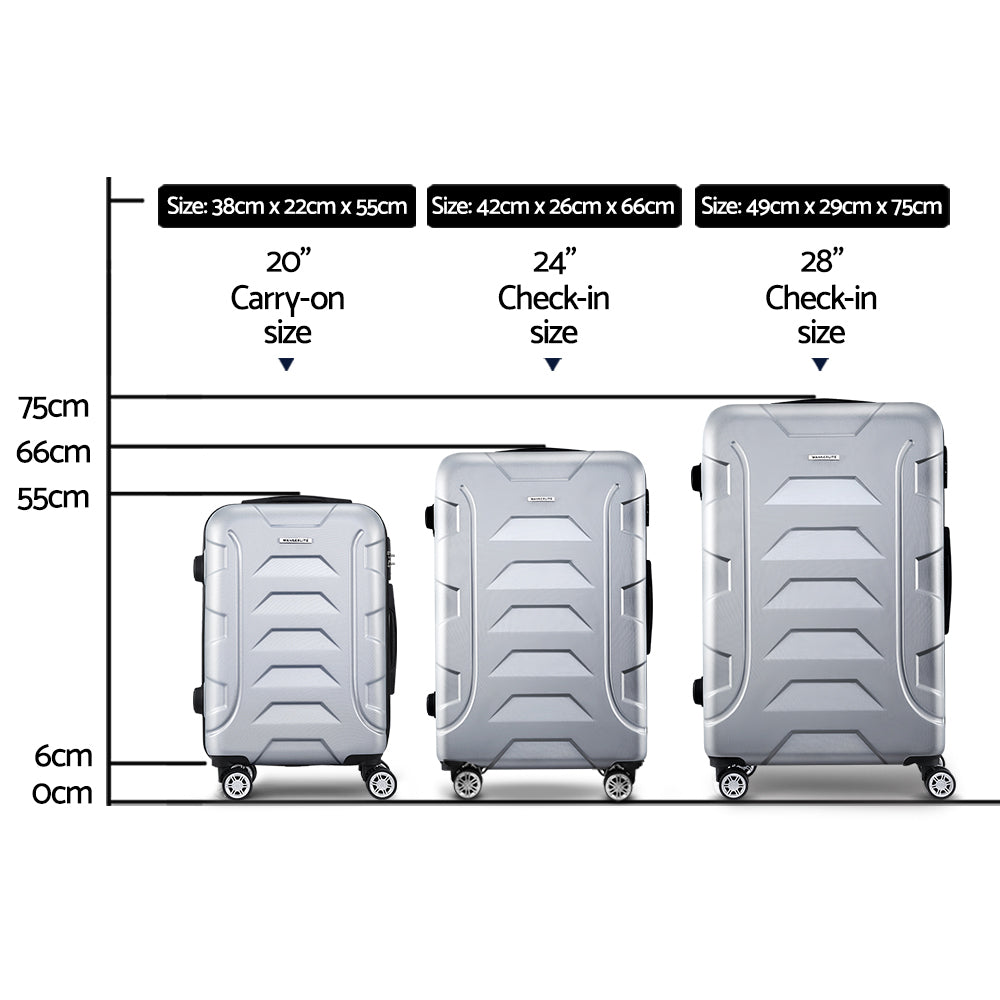 Wanderlite 3Set 20-24-28 Inch Luggage