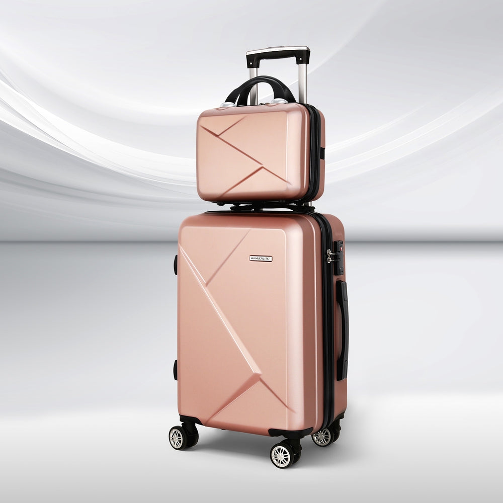 Wanderlite 2Set 20 Inch Luggage Case with 12 Inch Handheld