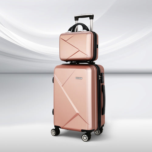 Wanderlite 20 inch Suitcase and 12 inch Vanity Case Set, showing the options available