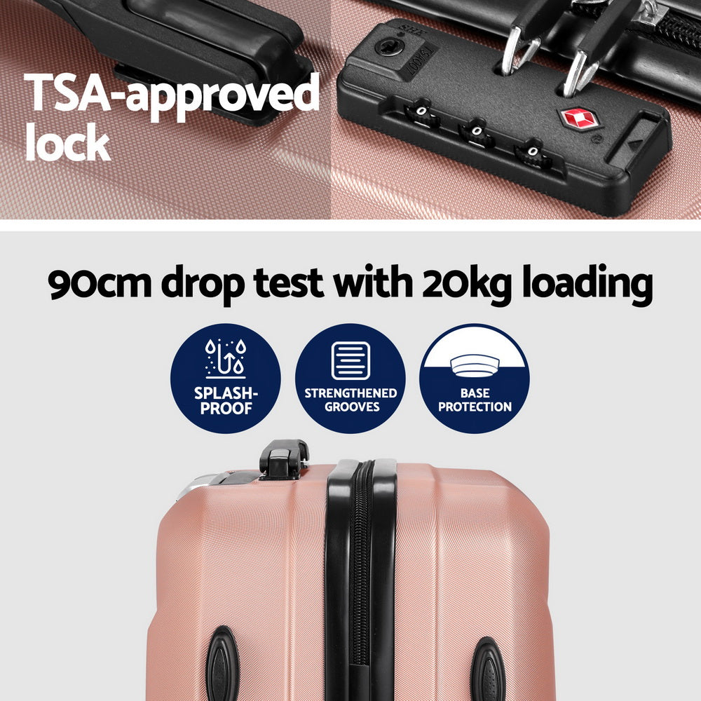 Wanderlite 2Set 20 Inch Luggage Case with 12 Inch Handheld