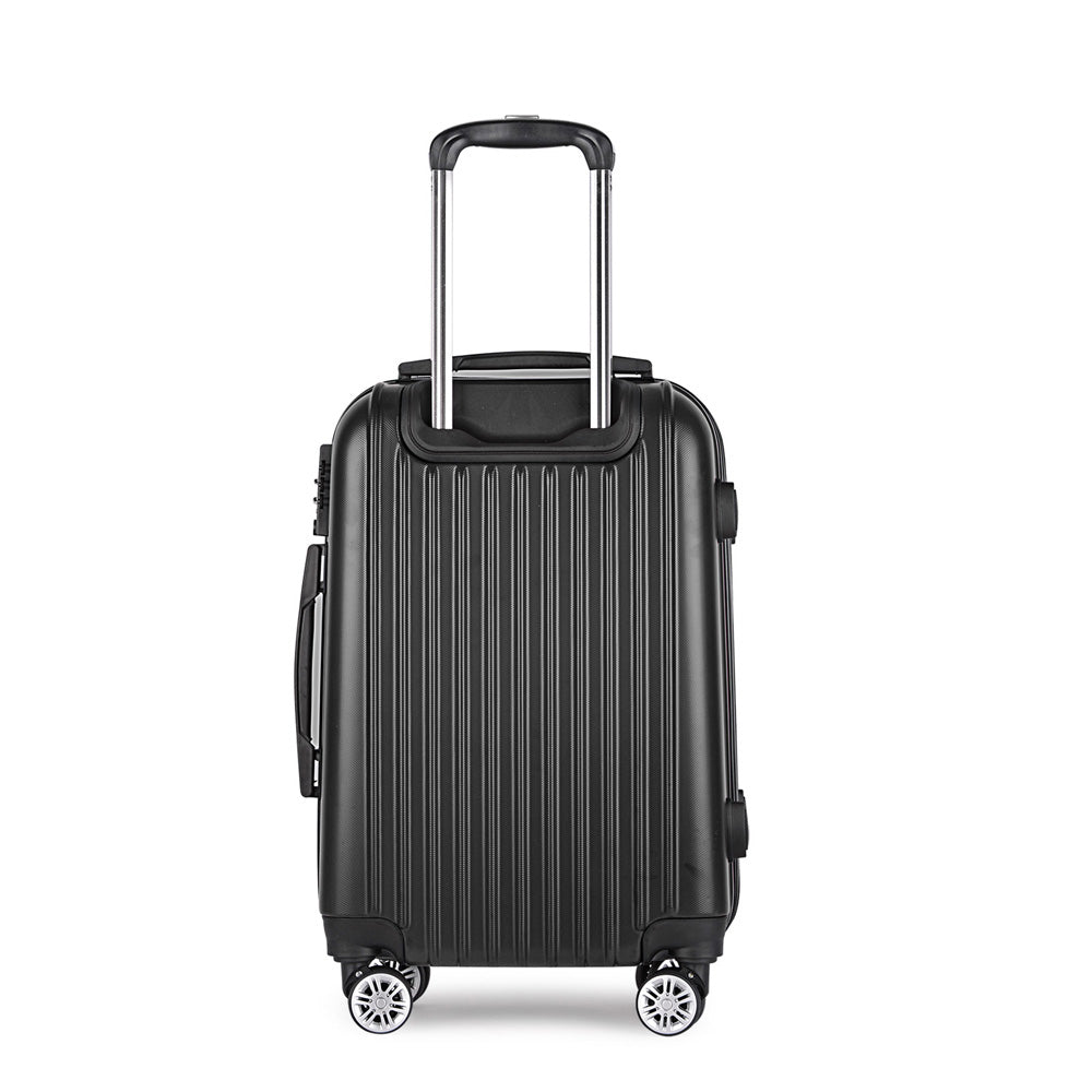 Wanderlite 20 Inch Luggage with Zipper Lock Carry On Hard Shell