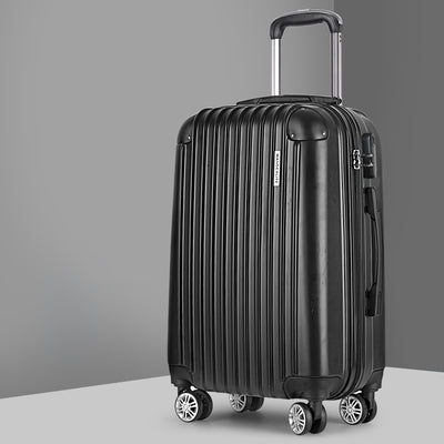 Wanderlite 24 Inch Luggage with TSA Lock Spinner Travel Suitcase