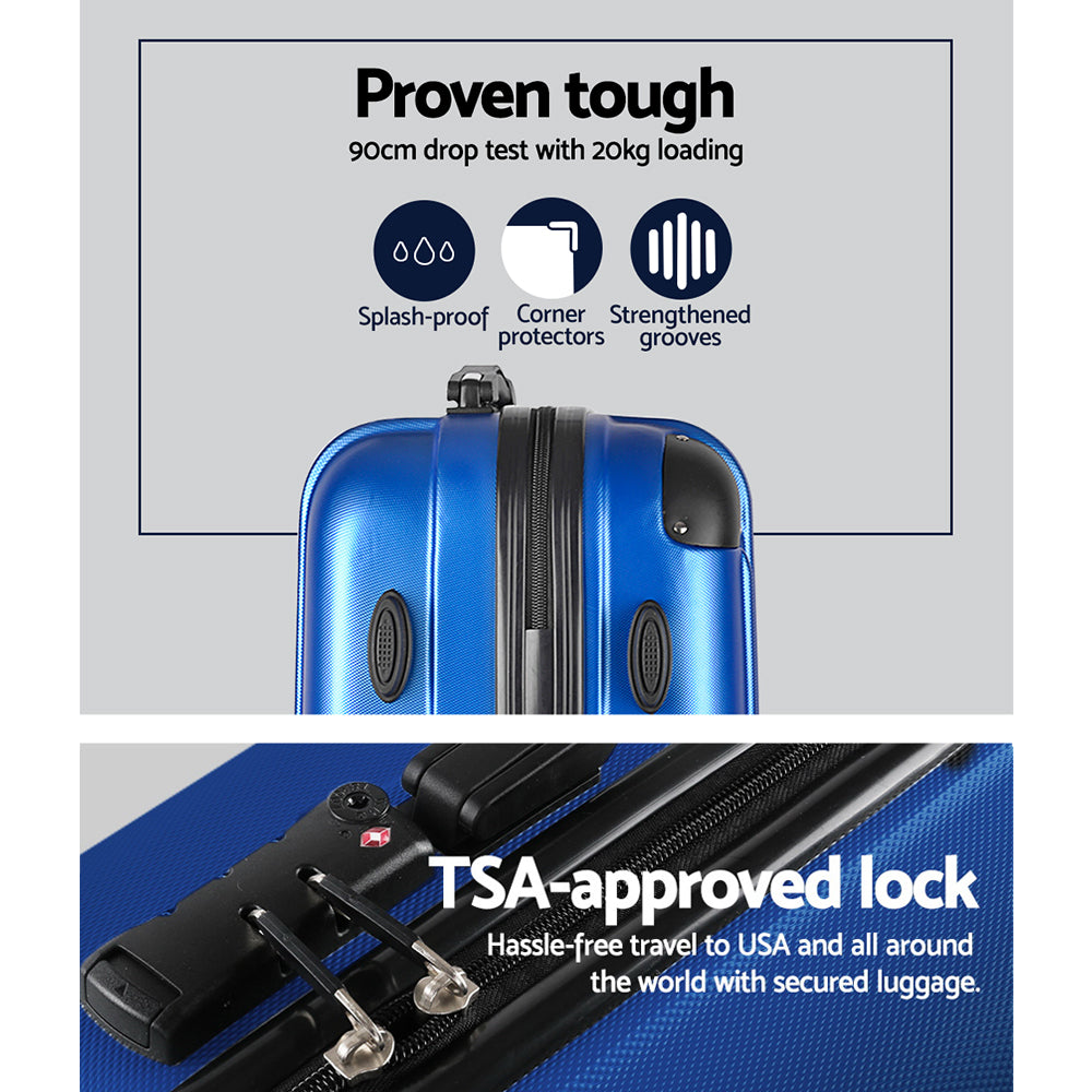 Wanderlite 28 Inch Luggage with TSA Lock Spinner Carry On Hard Shell