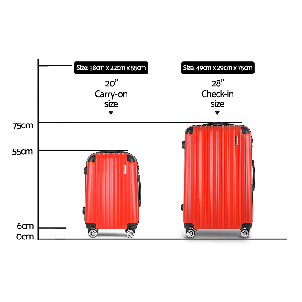 Wanderlite 20-28 Inch Luggage 2Set