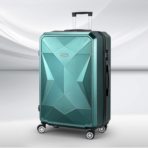 Wanderlite 28 inch Hard Shell Suitcase with TSA Lock, showing the options available