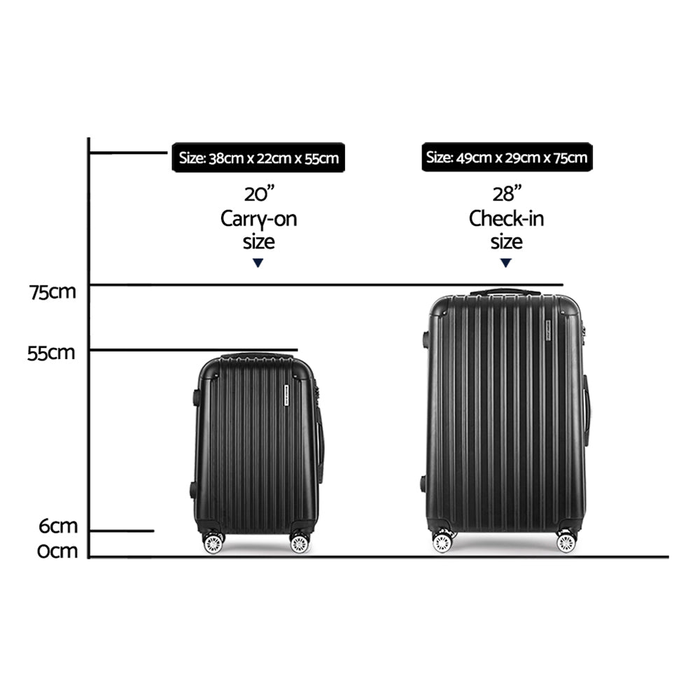 Wanderlite 20in 28in Luggage 2Set