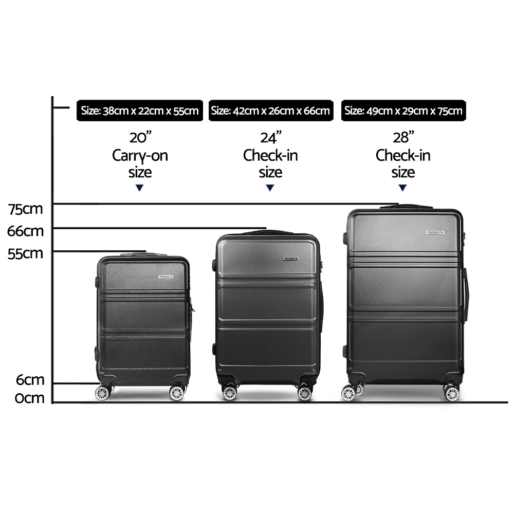 Wanderlite 3Set 20-24-28 Inch Luggage