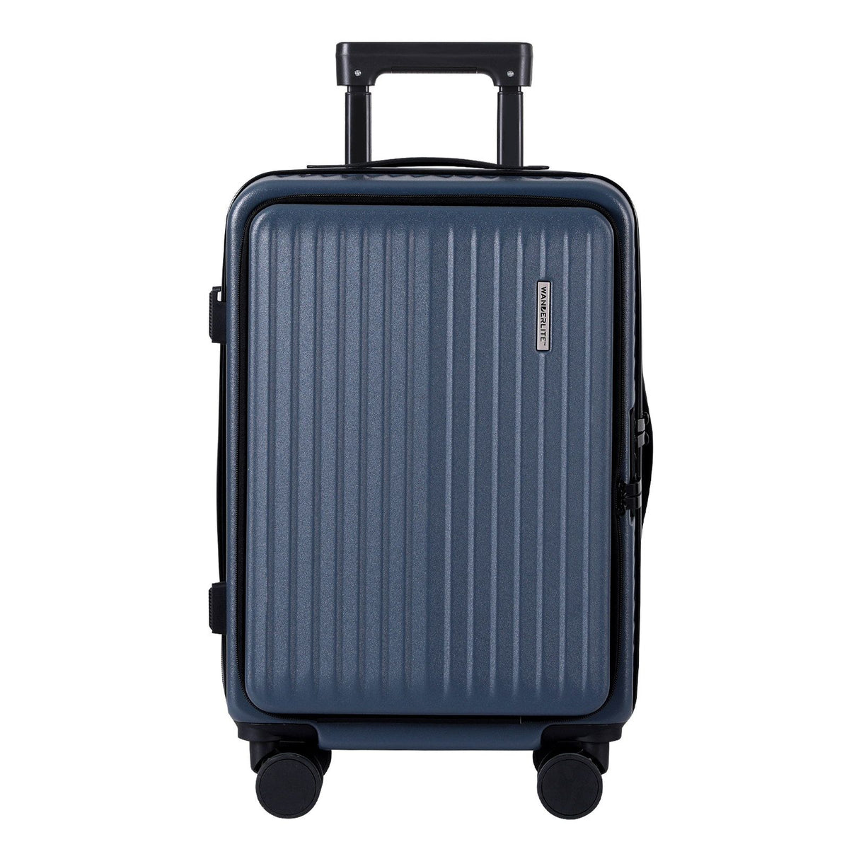 Wanderlite 20" Luggage Suitcase Front Pocket Travel Carry On Dual TSA