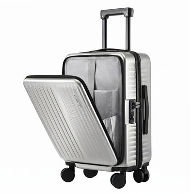 Wanderlite 20" Luggage Suitcase Front Pocket Travel Carry On