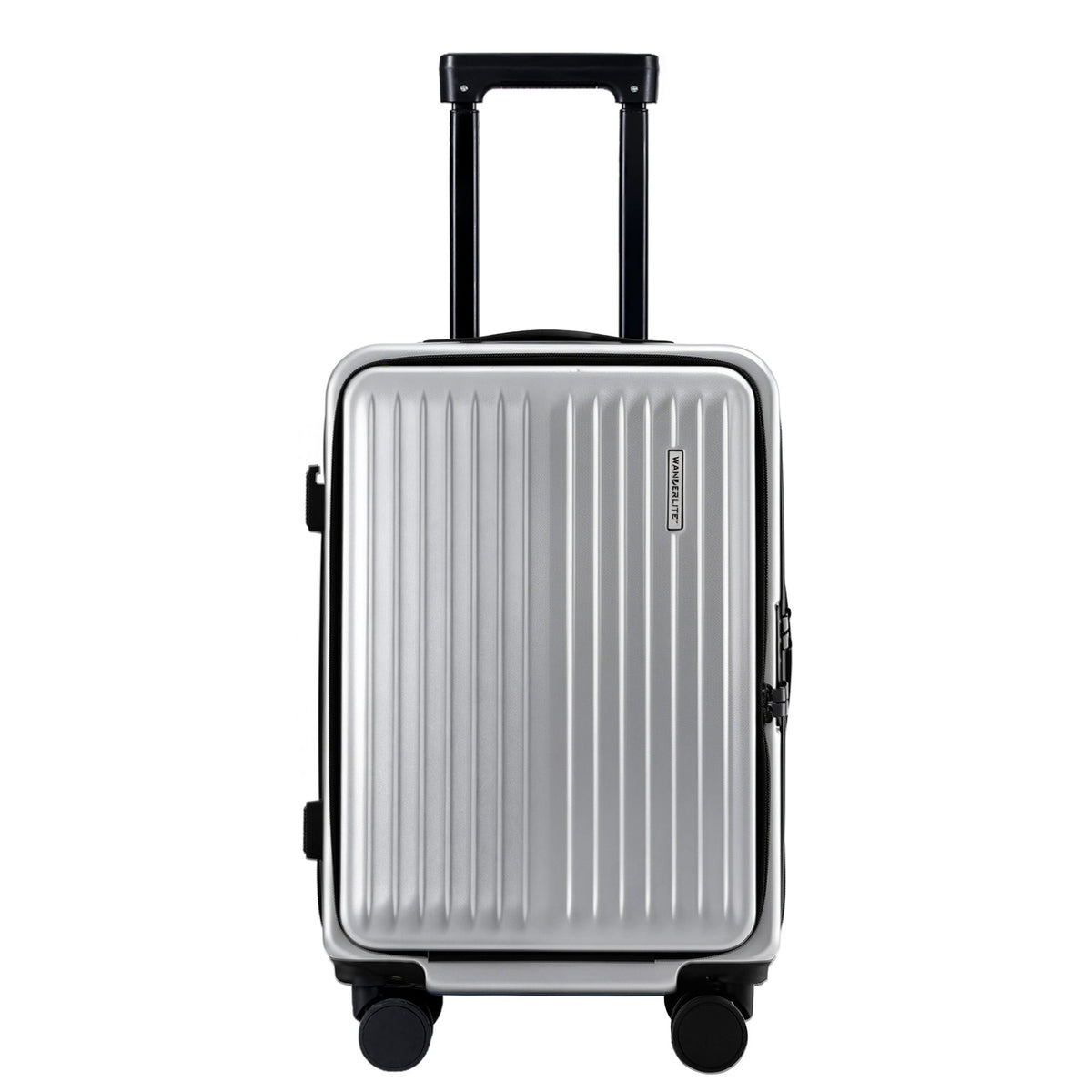 Wanderlite 20" Luggage Suitcase Front Pocket Travel Carry On
