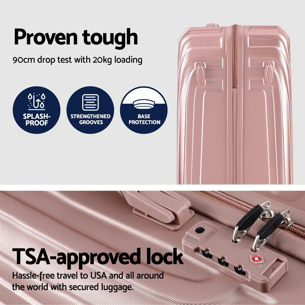 Wanderlite 3 Set Luggage 20-24-28 Inch Suitcase