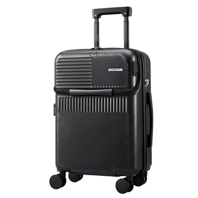 Wanderlite 20" Luggage Suitcase Front Pocket Travel Carry On TSA