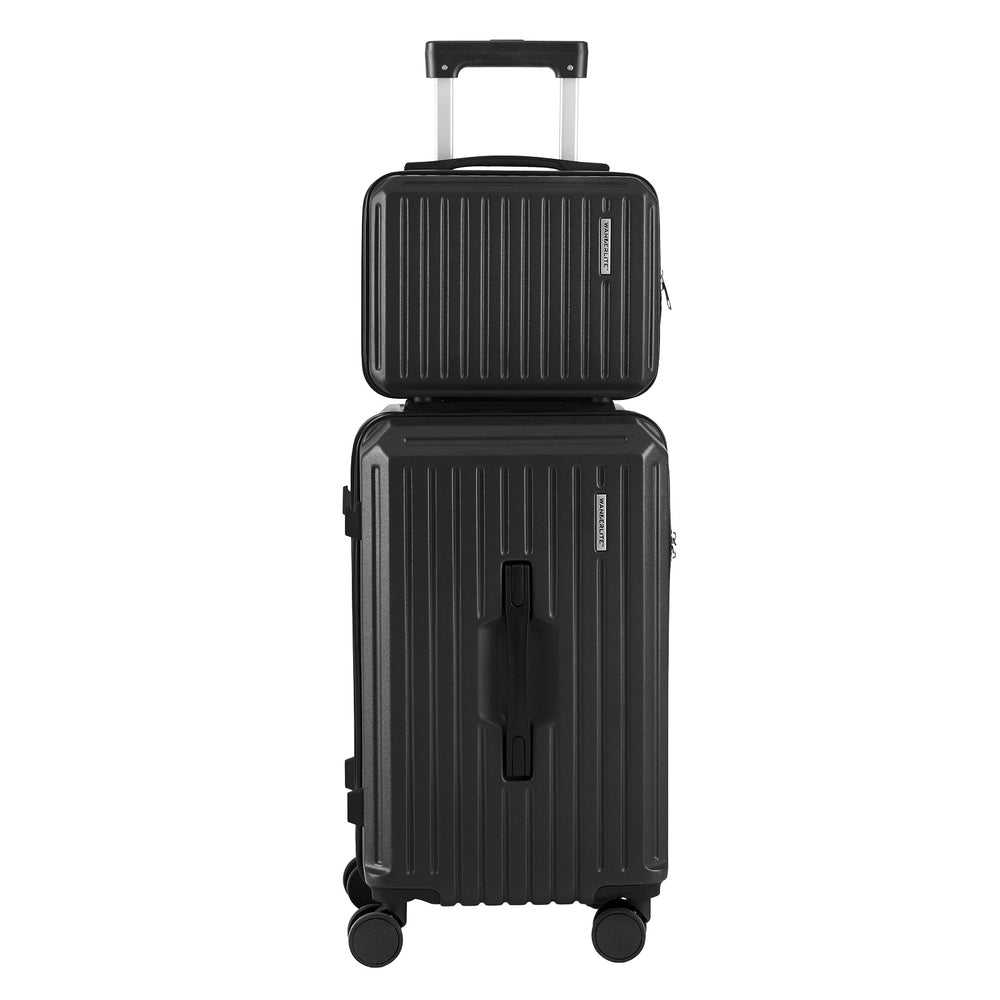 Wanderlite 2pcs Trunk Luggage Suitcase Travel Carry On TSA Lock 12"