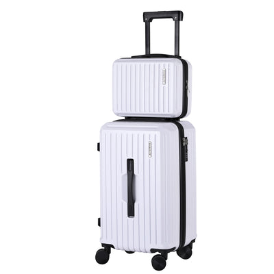 Wanderlite 2pcs Trunk Luggage Suitcase Travel Carry On TSA Lock 12"