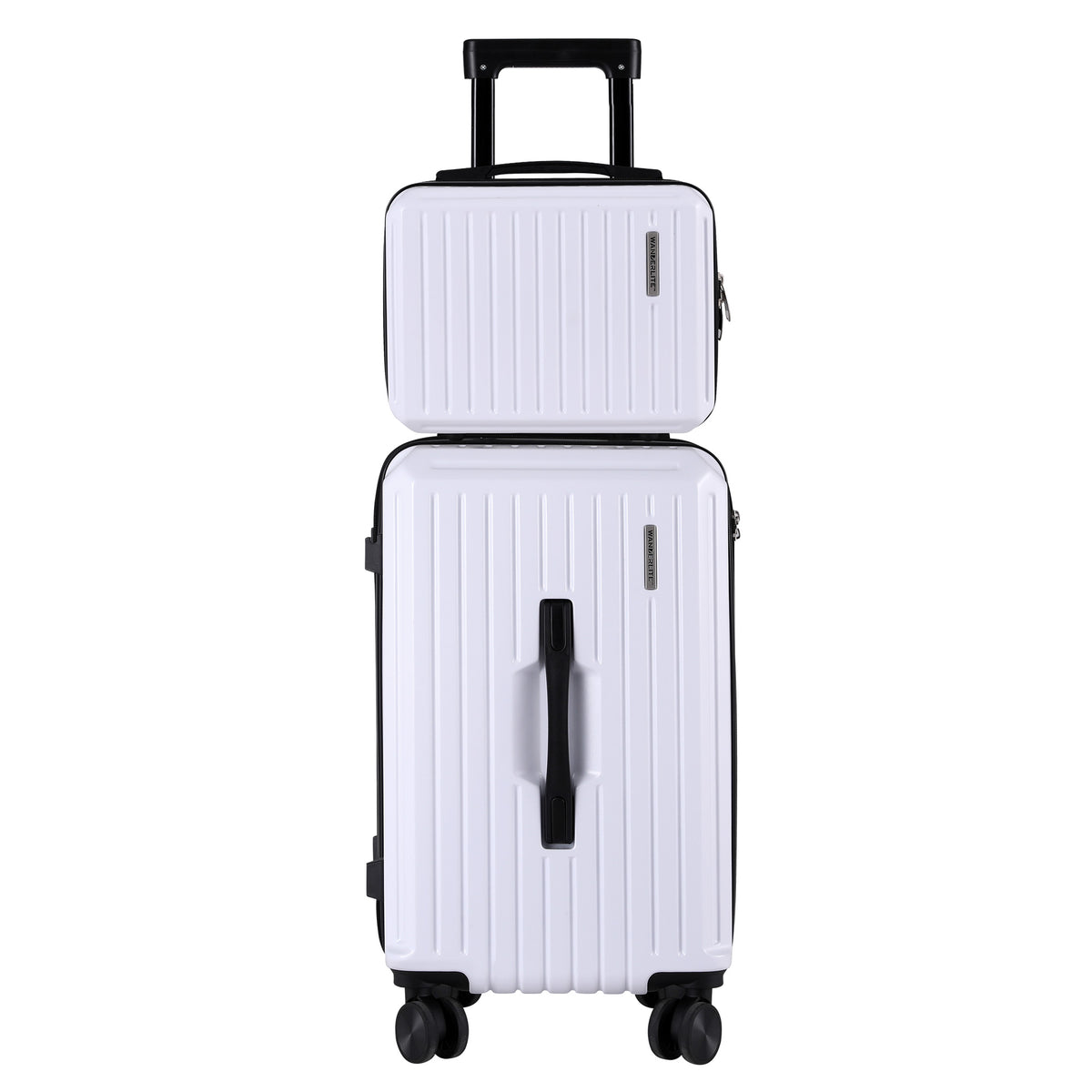Wanderlite 12 and 20 Inch Trunk Luggage Set, White, photo 3 of 6