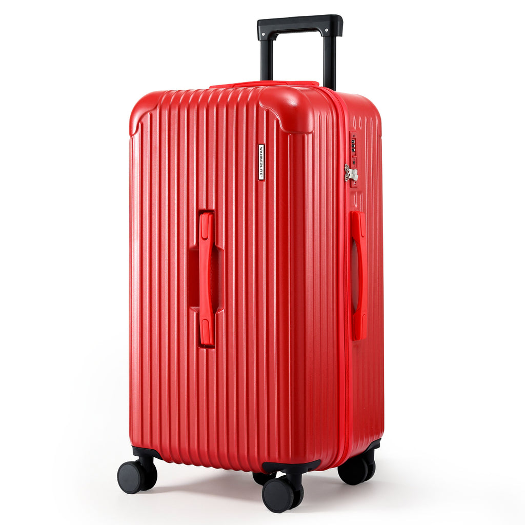 Wanderlite 28" Trunk Luggage Suitcase Travel 5 Wheels Type-C