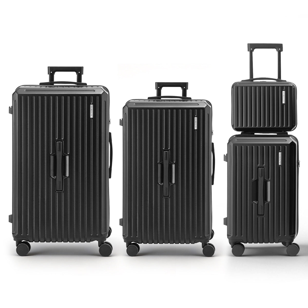 Wanderlite 4pcs Trunk Luggage Suitcase Set Travel Carry On TSA Lock