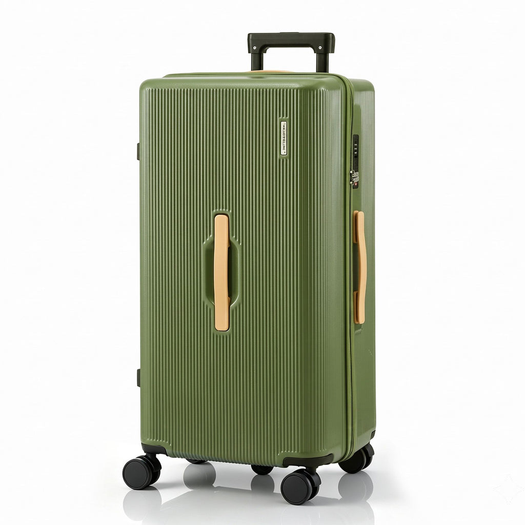 Wanderlite 28" Modern Vertical Trunk Luggage Suitcase Travel 5 Wheels