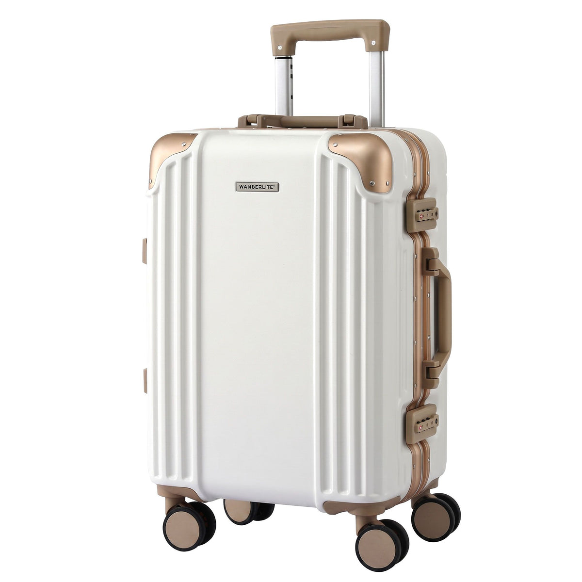 Wanderlite 20" Aluminium Frame Carry On Luggage Suitcase TSA Lock