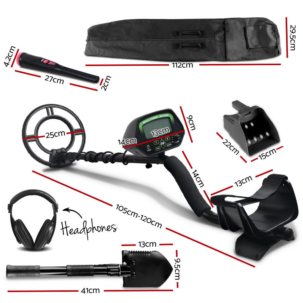 Metal Detector 220MM Deep Sensitive Water Resistant Pinpointer