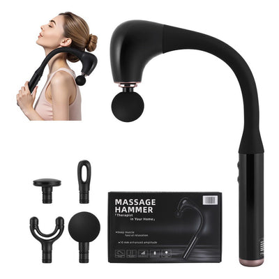 Everfit U-shaped Massage Gun, 5 Speed, 4 Heads