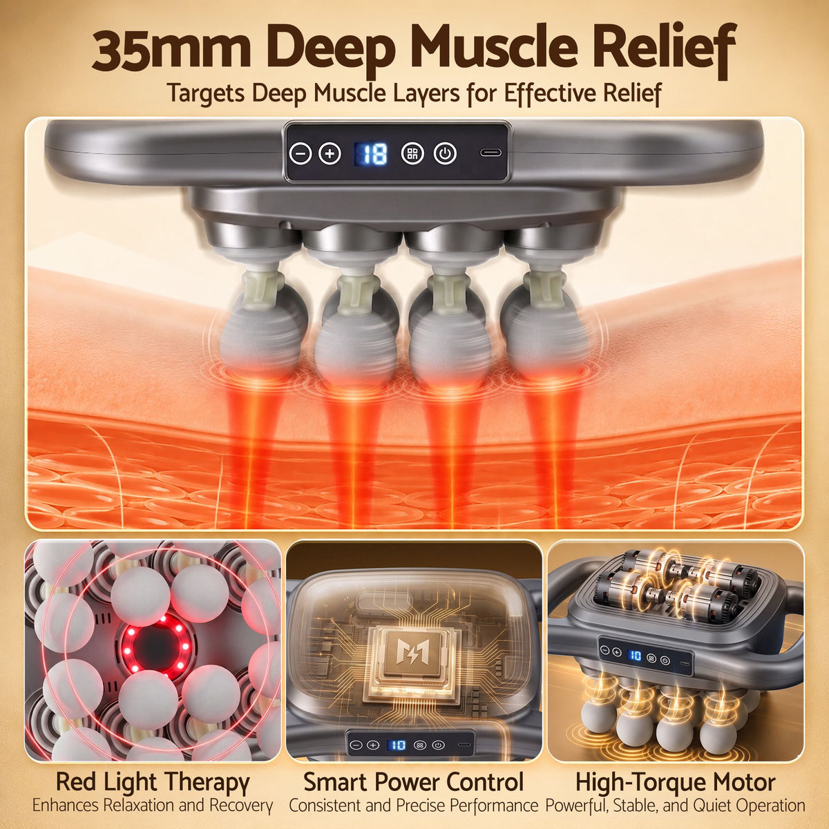 Everfit Deep Tissue Massager 16 Heads