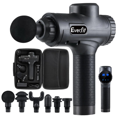 Everfit Massage Gun, 20V, 30 Speed, 6 Heads