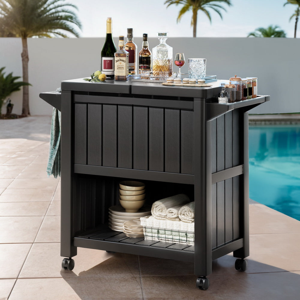 Gardeon Outdoor Cooler Cart with 80 L Ice Bucket