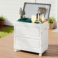 Gardeon Folding Outdoor Storage Box with Wheels, 159 L