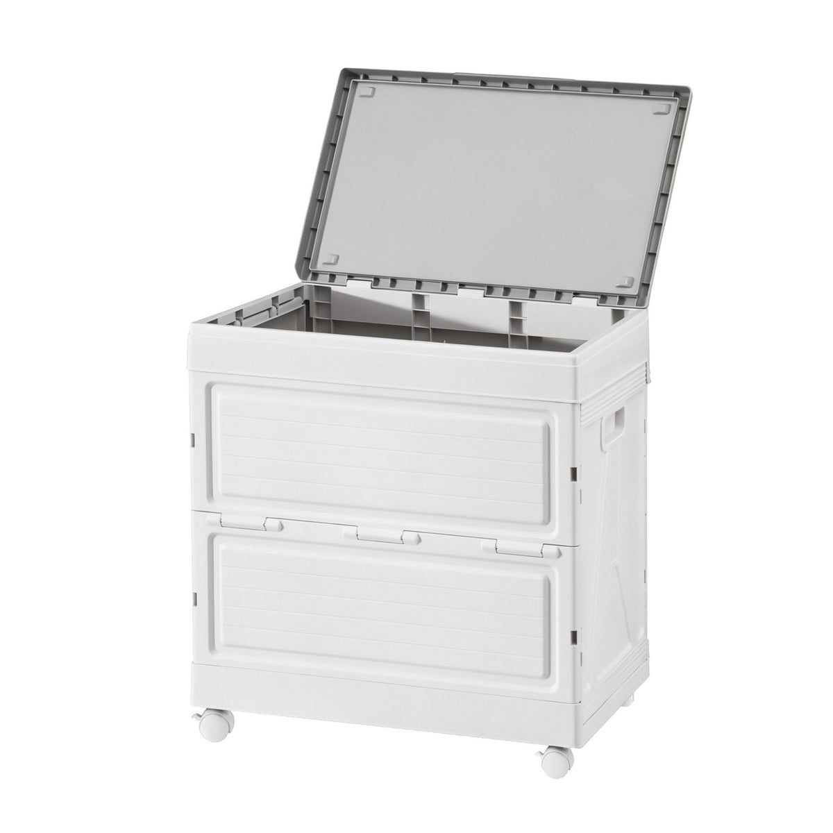 Gardeon Folding Outdoor Storage Box with Wheels, 159 L